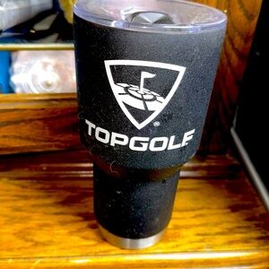 New TOPGOLF Black Insulated Tumbler w/ Lid